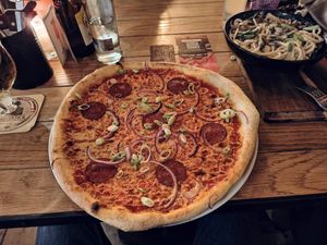 Pepperoni pizza 🍕 at Vegan Pizza Bar in Rotterdam