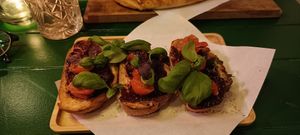 Bruchetta at Vegan Pizza Bar in Rotterdam