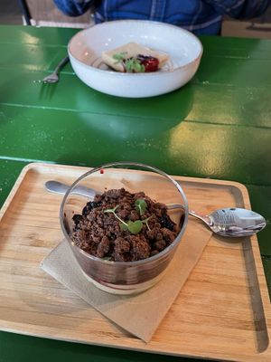 Lemon curd cake  at Vegan Pizza Bar in Rotterdam