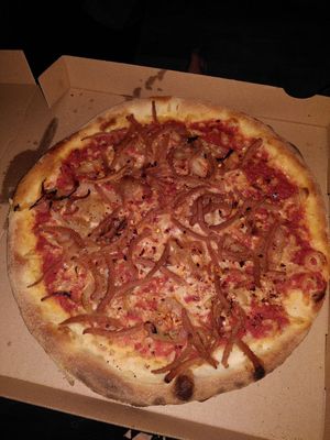 Vegan bacon at Vegan Pizza Bar in Rotterdam