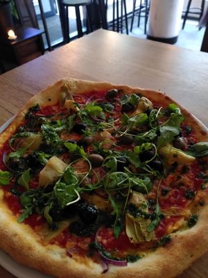 Arti jong pizza at Vegan Pizza Bar in Rotterdam