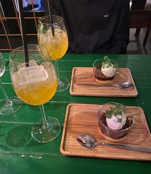 Orancello & Lemon curd🩵  at Vegan Pizza Bar in Rotterdam