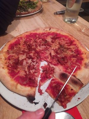 Was so excited to try it I didn't remember to take a photo before starting eating! at Vegan Pizza Bar in Rotterdam