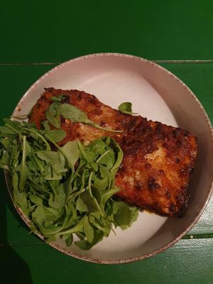 Lasagne at Vegan Pizza Bar in Rotterdam