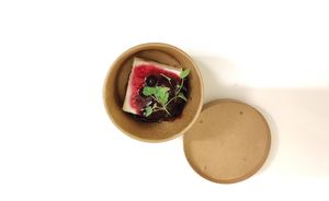 Mom Chou Cherry cheesecake at Vegan Pizza Bar in Rotterdam