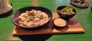 Truffle Risotto at Vegan Pizza Bar in Rotterdam