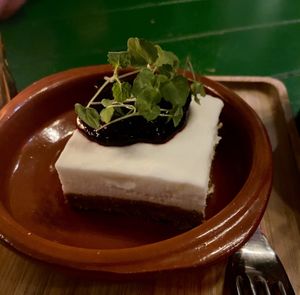 Mon chou pie: good, but the cookies for the bottom layer was too finely ground and made it sandy at Vegan Pizza Bar in Rotterdam