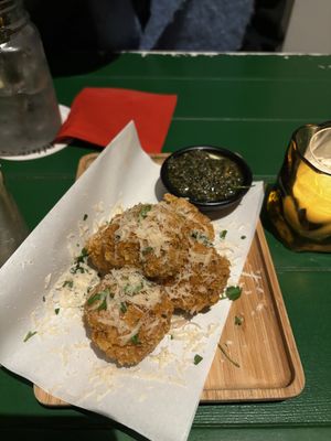 Bitter balls   at Vegan Pizza Bar in Rotterdam