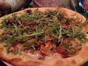 Trufflelicious pizza at Vegan Pizza Bar in Rotterdam