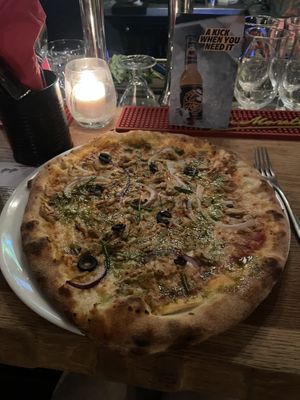 No-Fin Tuna  at Vegan Pizza Bar in Rotterdam