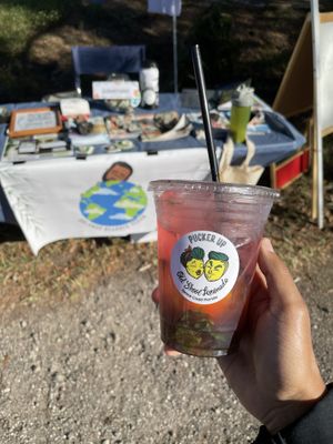 Pucker up lemonade  at The Vegan Market in Orlando