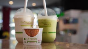 Uji Matcha and Tropical Pineapples drinks at Co+Nut+ink - Tang Plaza in Central Singapore