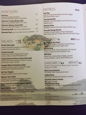 Menu  at Raw Can Roll Cafe in Wayne