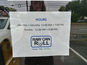Hours at Raw Can Roll Cafe in Wayne