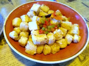 Fried tofu bites at Hawkers in Orlando