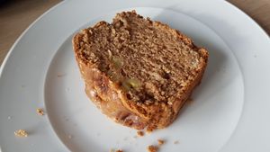 Delicious banana bread at Notting Hill Café in Munich