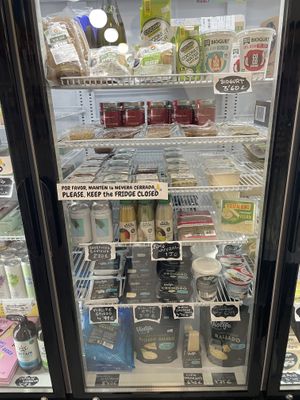 Fridge  at Som Vegans in Barcelona