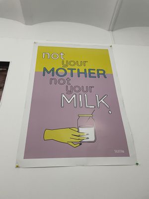 Not your milk  at Som Vegans in Barcelona