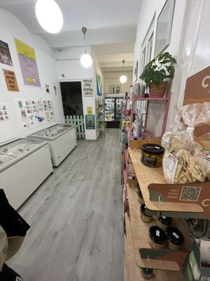 Inside  at Som Vegans in Barcelona