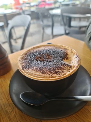 Soy cap at The Jolly Miller Cafe in Williams Landing