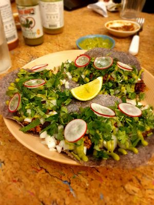 taco plate.. comes with 3 at High House in Seoul