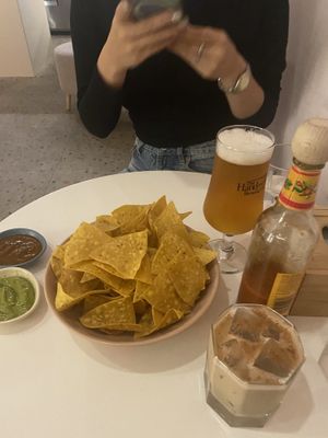 Chips and horchata   at High House in Seoul