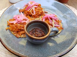 Panuchos at Ojo de Maíz in Mexico City
