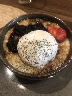 Arroz con leche y helado de coco  at Ojo de Maíz in Mexico City