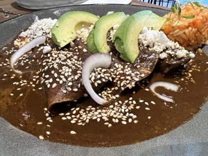 Mole Enchiladas  at Ojo de Maíz in Mexico City