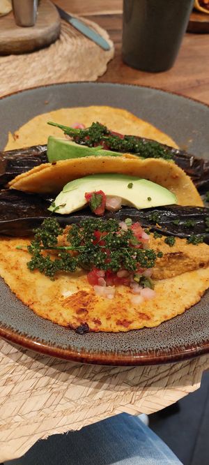 Chili taco at Ojo de Maíz in Mexico City
