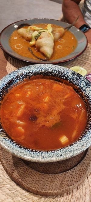 Tlalpeno soup at Ojo de Maíz in Mexico City