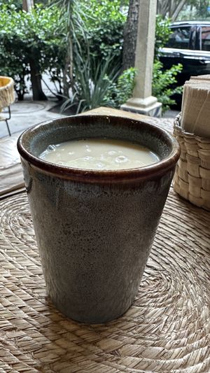 Melon seed horchata  at Ojo de Maíz in Mexico City