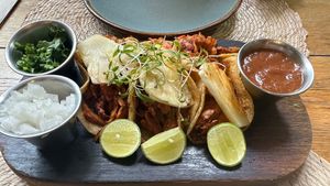 Tacos al pastor  at Ojo de Maíz in Mexico City