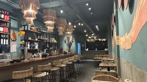 Dining hall  at Ojo de Maíz in Mexico City