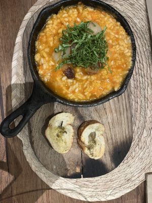 mexican rice  at Ojo de Maíz in Mexico City