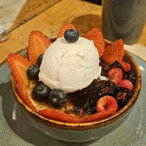 Arroz con leche de coco brulee   at Ojo de Maíz in Mexico City