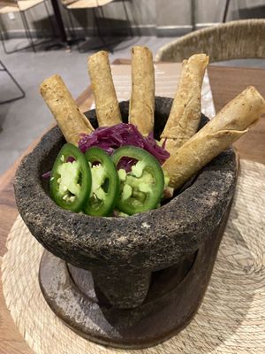 Flautas  at Ojo de Maíz in Mexico City