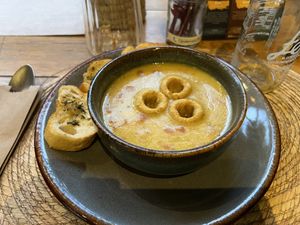 Mind blowing. 

Dried broad beans and chochoyotes
With macha sauce.  at Ojo de Maíz in Mexico City