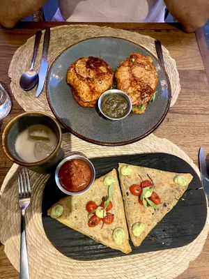 Pambazo and tetelas   at Ojo de Maíz in Mexico City