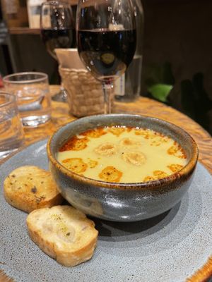 Bean soup - the best!!  at Ojo de Maíz in Mexico City