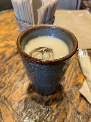 Horchata at Ojo de Maíz in Mexico City