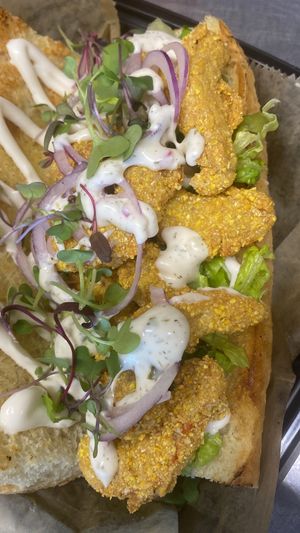 Shrymp Po’boy  at Burgers and Booch in Orlando