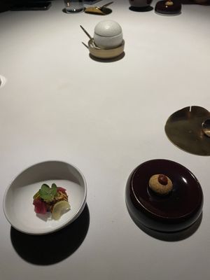 Savory macaron   at Haoma in Bangkok