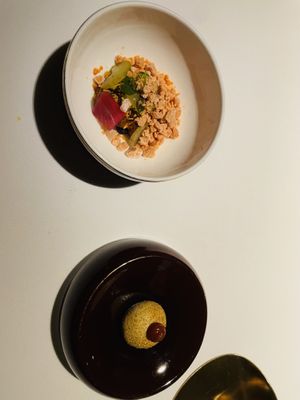 Tomato chaat  at Haoma in Bangkok