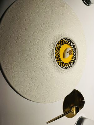 The best! Palate cleanser with mango  at Haoma in Bangkok