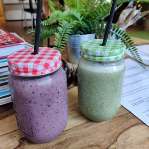 Fruity smoothie's at The V Hub in Swansea