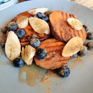 Sweet potato stack at The V Hub in Swansea