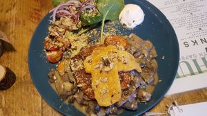 Sweet potato dish GF at The V Hub in Swansea