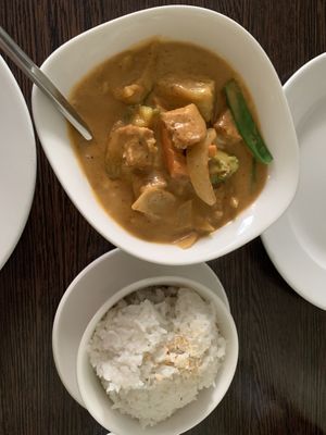 Massaman tofu curry  at Chang Thai in Brecon