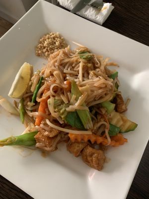 Tofu pad Thai   at Chang Thai in Brecon